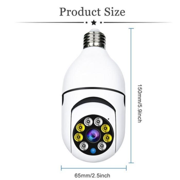 Cctv Bohlam Lampu Camera Cctv V380 Pro Wifi Wireless Model Bohlam Lamp