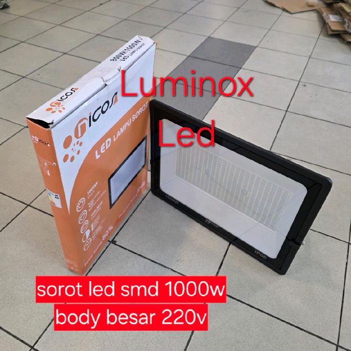 lampu tembak led nicos 1000w 1000watt / sorot led floodlight smd 1000w 220volt