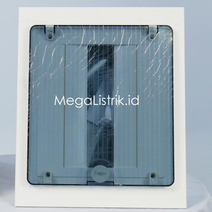 Hager Box MCB 12 Grup Inbow VF112TM / Rumah MCB 1 Baris 12 Group / Modul IB Tanam Pintu Transparan