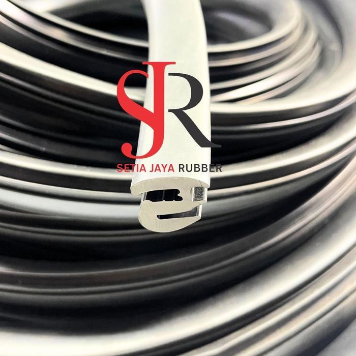 Karet Kaca S Gundul untuk Kaca 4 - 6 MM / Karet Panel / Karet Kaca Mobil Meteran Type S