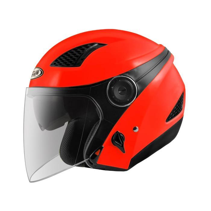 ZEUS 610 DRED GLOSSY HALF FACE DOUBLE VISOR HELMET