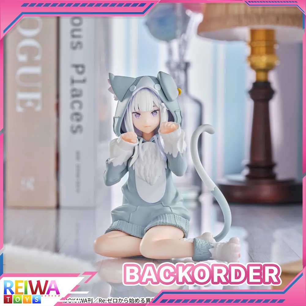Yumemirize Figure Emilia - Fluffy Puck Ver. Re:Zero Kara Hajimeru Isekai Seikatsu (8cm) thumbnail 2