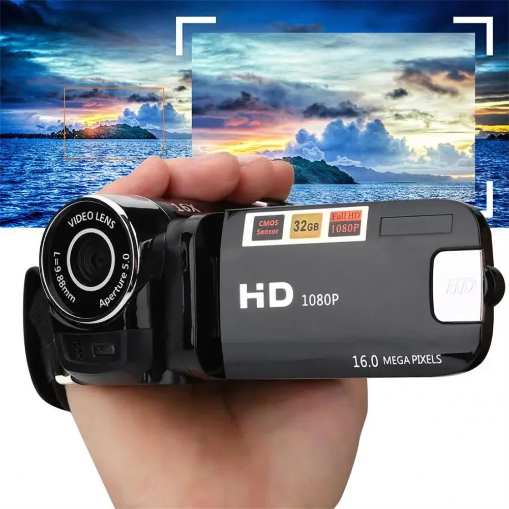 16MP 16X HD Digital Camcorder 1080P Full HD Digital Video Camera 270 degree Rotation Screen 16X