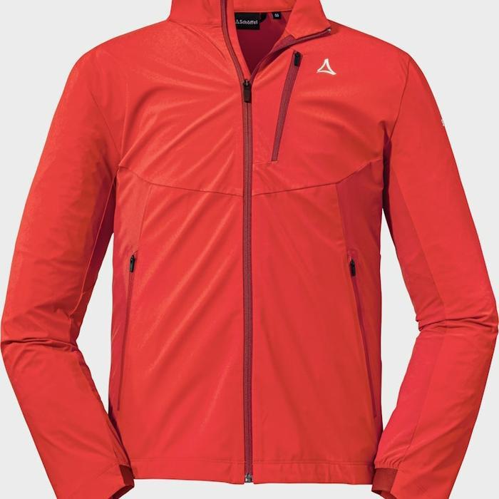 SCHOFFEL AVDALEN SOFTSHELL MENS RED JAKET HIKING TREKKING WINTER ORIGINAL