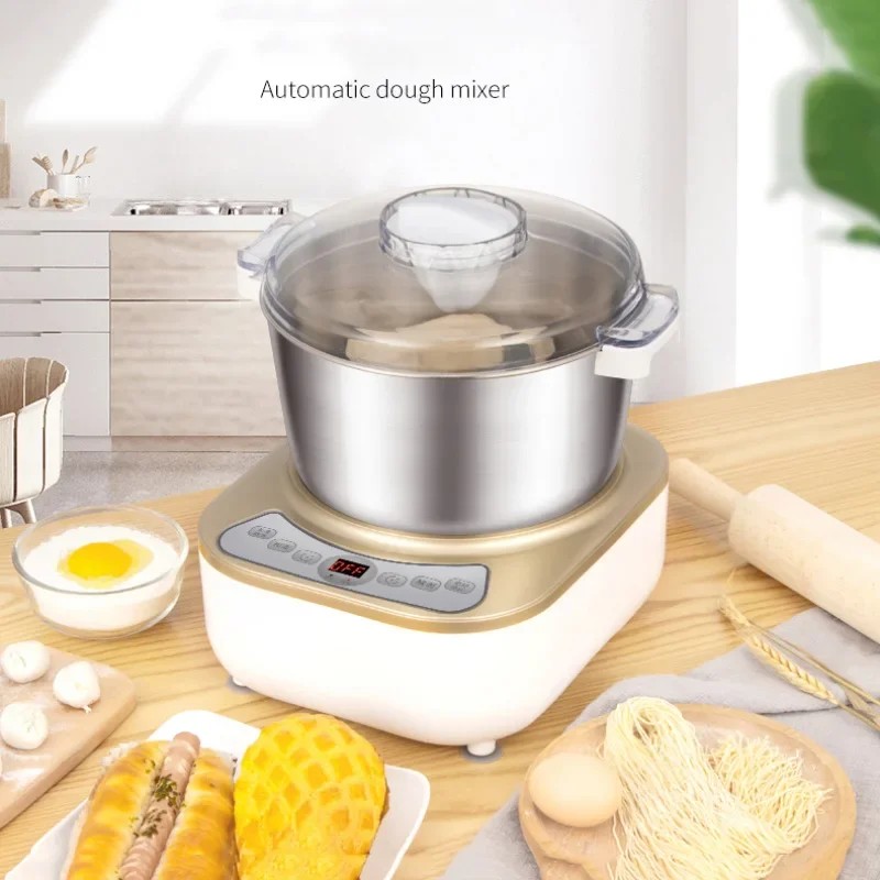 220V/200W Wake-Up Dough Mixer 5L/7L Electric Flour Mixer Ly-80A Household Stainless Steel Basin