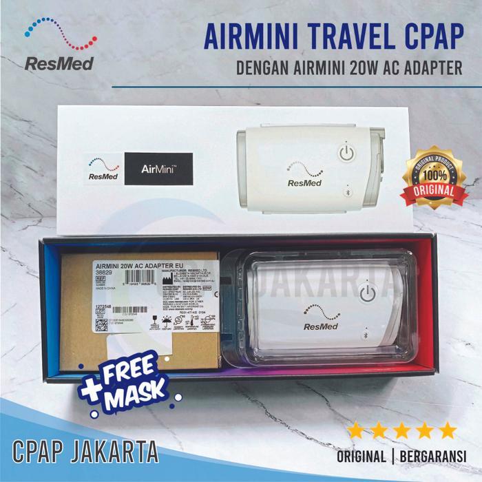 AirMini Portable ResMed Mesin CPAP + Free Masker CPAP