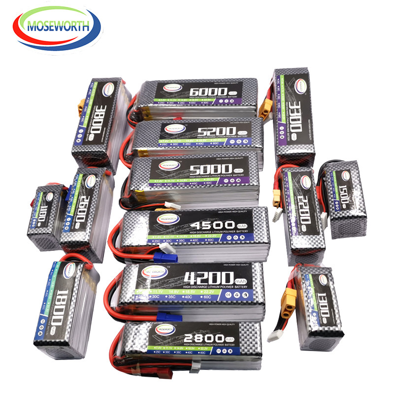 22.2V Rc Lipo Battery 6S 1300 1500 2200 3500 4200 5200 6000 12000Mah