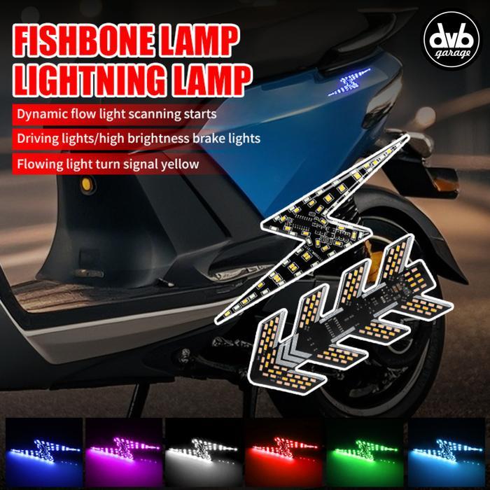 LED TEMPEL SEIN RUNNING 12-36V RGB STRIP PANAH LIGHTNING WATERPROOF MOTOR MOBIL TRUK BUS