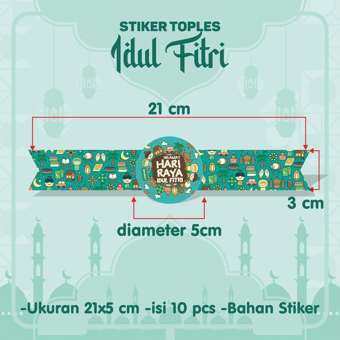 Stiker label idul fitri - Sticker lebaran - sticker idul fitri