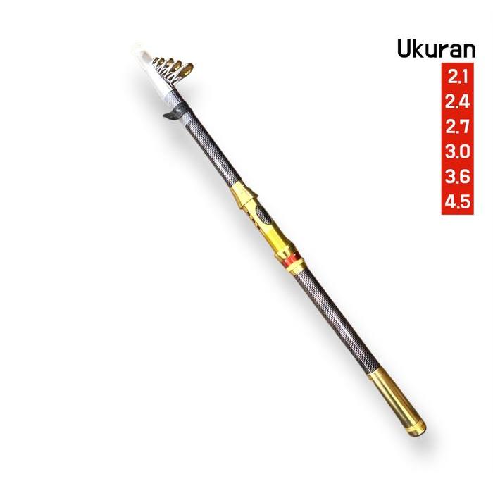 Aquapro Joran Pancing Portable High Carbon Joran Laut Telescopic Antena Tongkat Pancing Ikan Laut