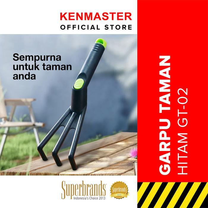 Kenmaster Alat Kebun - Garpu Hitam Plastik / Garpu Berkebun / Garden Tool / Garukan Berkebun /