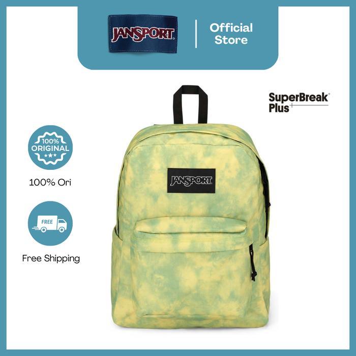 JanSport Tas Ransel / Backpack / Daypack SuperBreak Plus Acid RockGreen