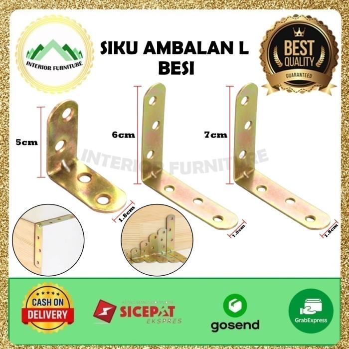 o8ap- Siku L (Besi) / Siku Rak Verseng (Besi) 3Cm Isi 150 Pcs