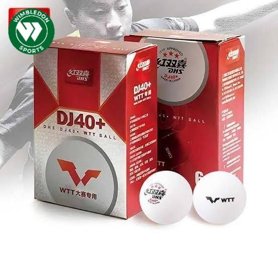 BOLA PINGPONG DHS 3 STAR PUTIH ISI 6 PER BOX