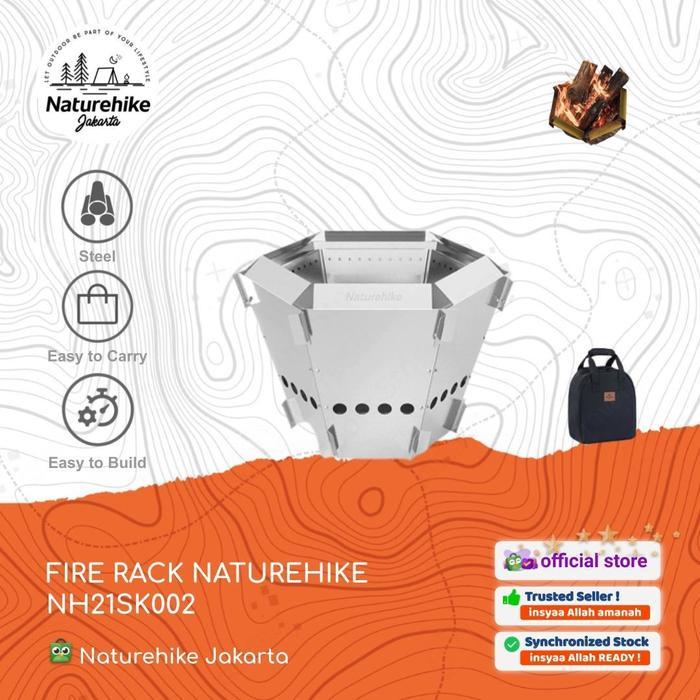 FIRE PIT / BBQ GRILL / KOMPOR KAYU BAKAR CAMPING NATUREHIKE NH21SK002
