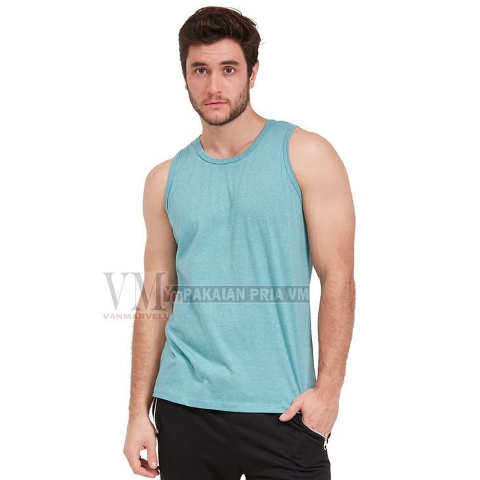 mguf- Vm Kaos Singlet Polos Big Size Kaos Jumbo Tanktop Pria