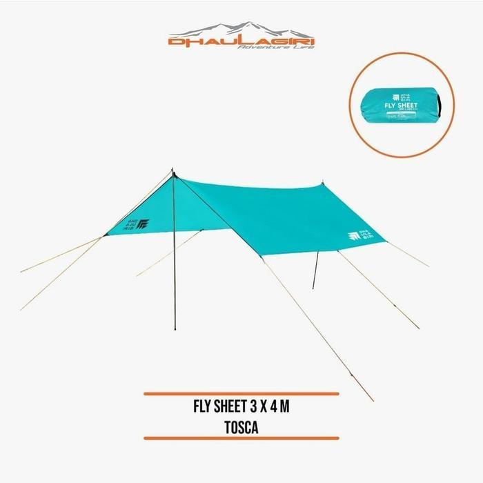flysheet tenda camping dhaulagiri 3x4 M flysheet waterproof camping