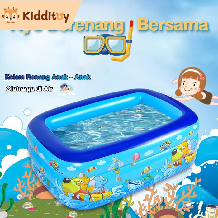 Berkualitas! kolam renang anak jumbo kolam mandi bola Swimming Pool portable