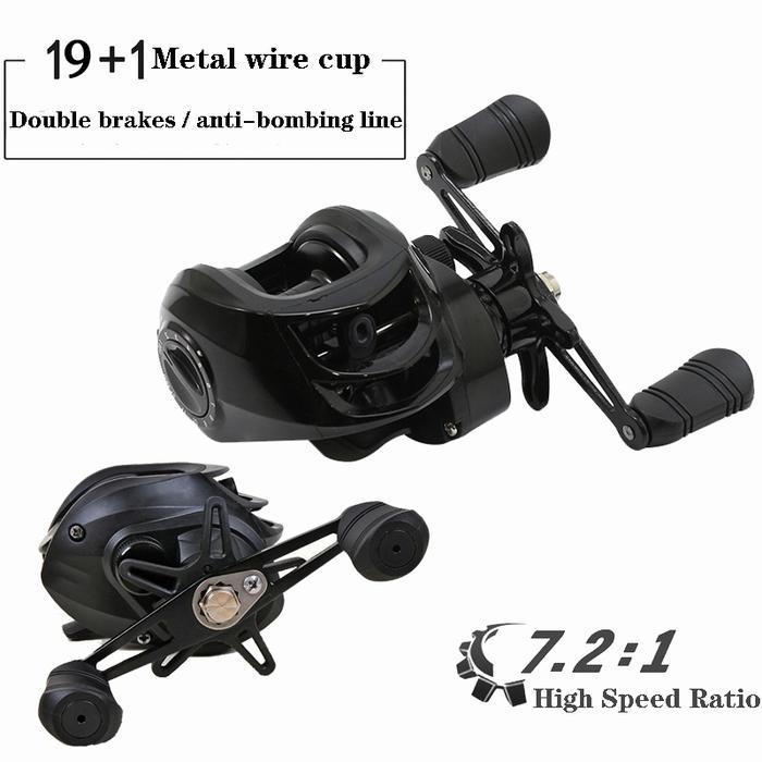 Indonesia SpotDaiwa Fishing Reel Casting Murah Baitcasting Casting Reel Pancing Casting 7.2: 1