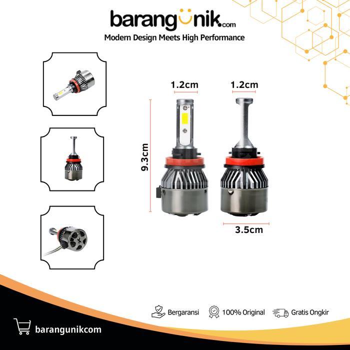 LAMPU UTAMA HEADLAMP FOGLAMP H4 H11 LED MOBIL AVANZA AYLA CALYA SIGRA INNOVA LUXIMOS X7 SUPER TERANG