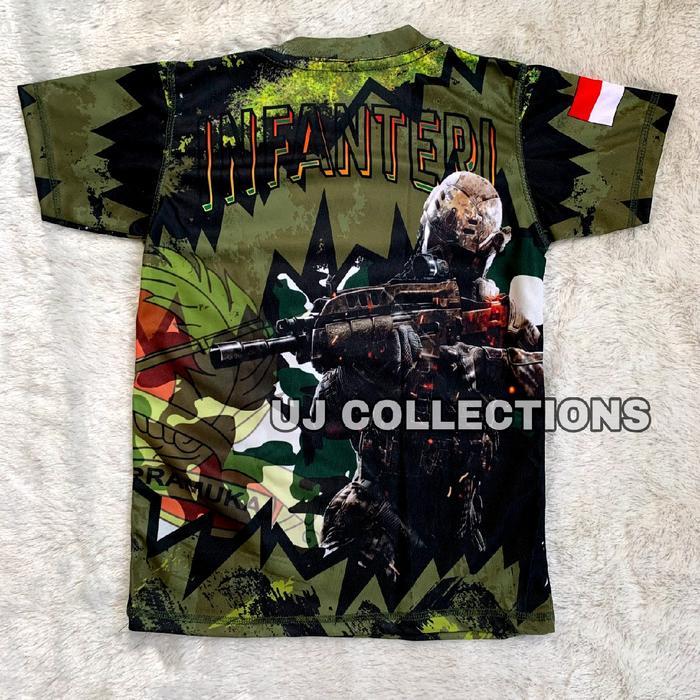 c7k8- Setelan Jersey Anak Pendek Motif Loreng Infanter1 - Jersey Anak Loreng - Setelan