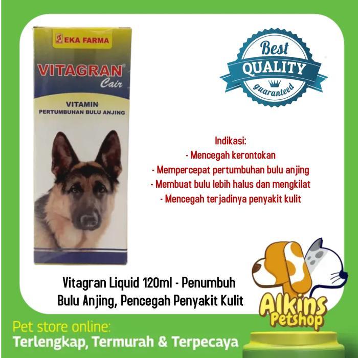Vitamin Pertumbuhan Bulu Anjing - Ekafarma Vitagran Cair 120 ml