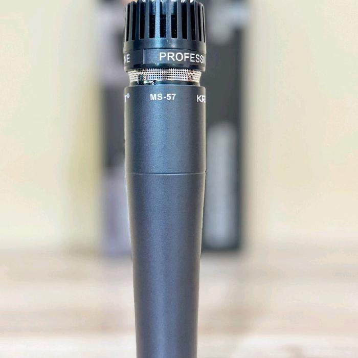 Mic Kabel Ms57 Krezt Original - Mic Kabel Untuk Mic Kendang Dan Mic Instrument Merk Krezt Original