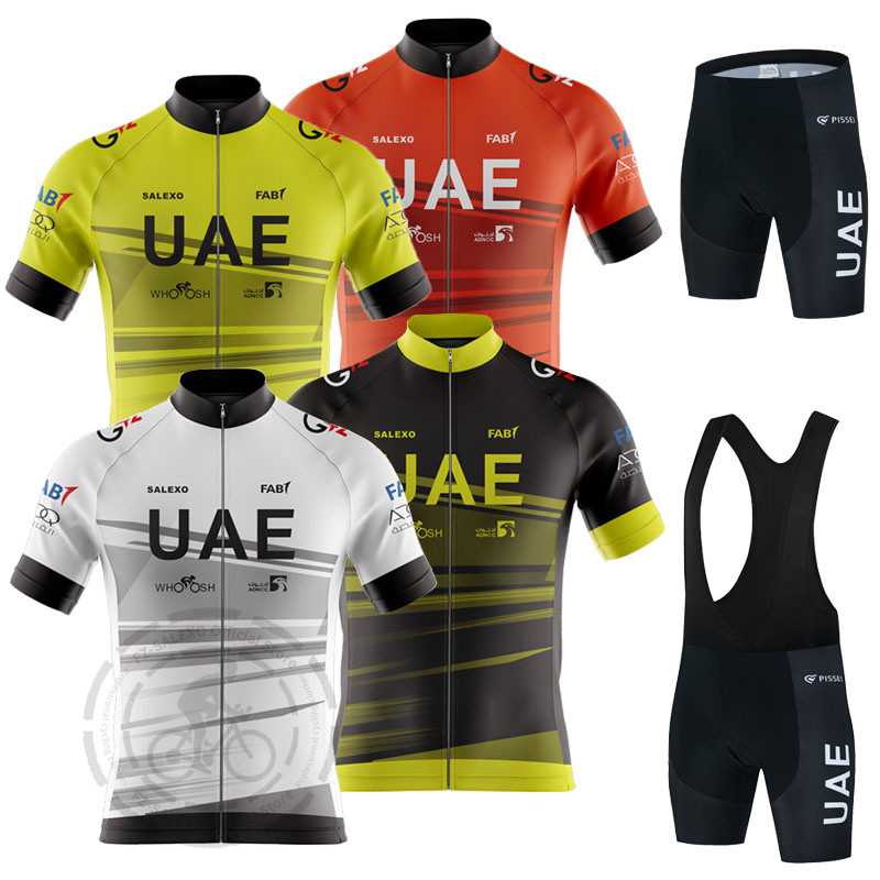 Men Summer Uae Cycling Clothing Short Sleeve Racing Cycling Jersey Sport Mtb Bicycle Jersey