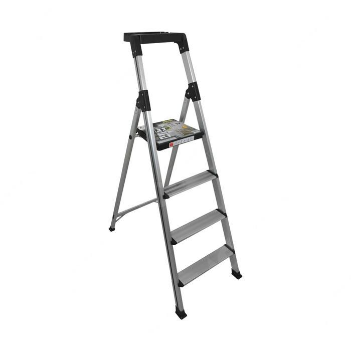 Terbatas Krisbow Tangga Pegangan Aluminium 4 Step Terlaris