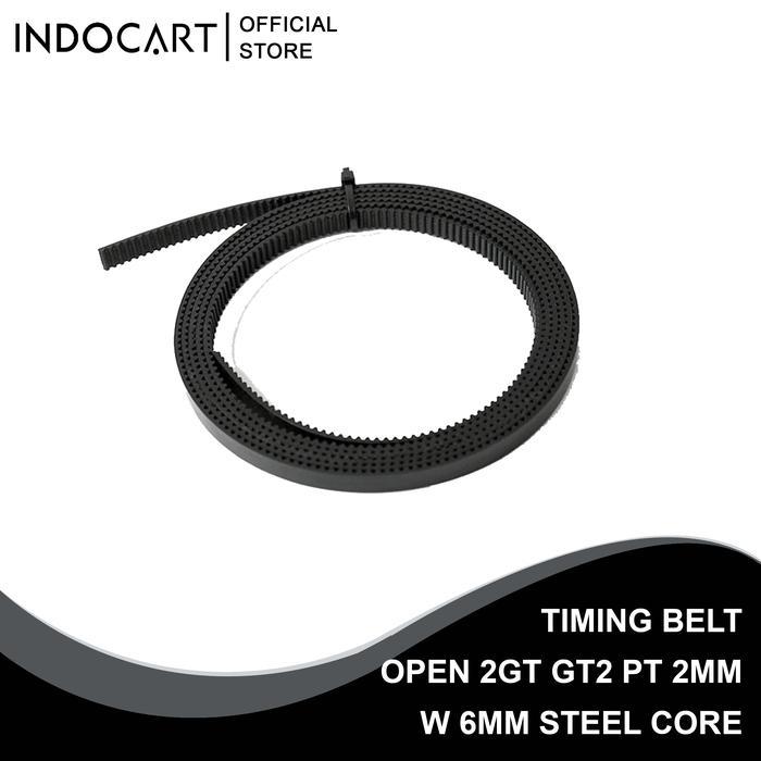 3D Printer Parts Timing Belt Open 2GT GT2 Pt 2mm W 6mm Steel Core