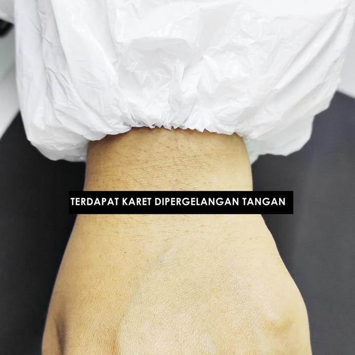 Jas Hujan Plastik Ponco Mantel Warna Putih