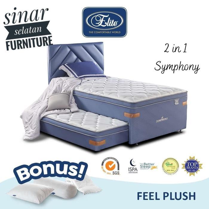 Kasur Elite Spring Bed 2 In 1 Symphony Uk120 X 200
