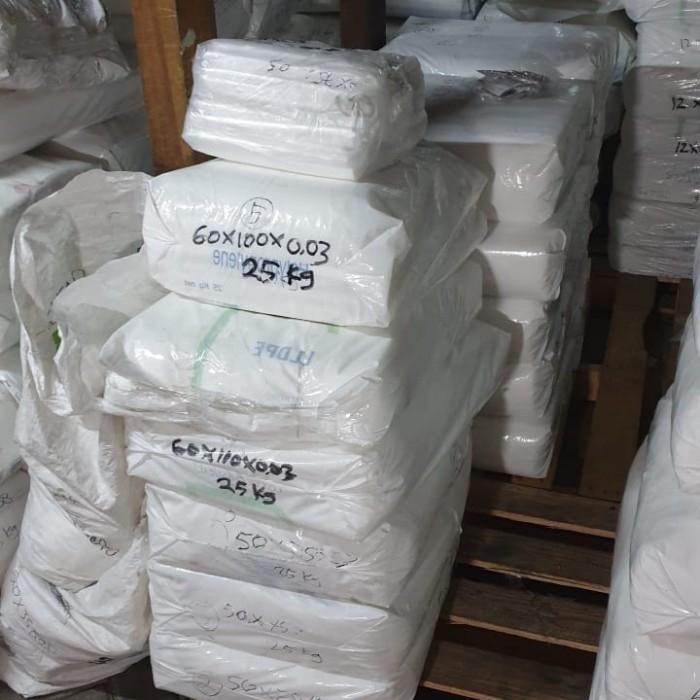 klpu- Kantong Plastik Bening Besar Ukuran 60X100 Cm - Pe 60X100Cm Tebal 0,5M