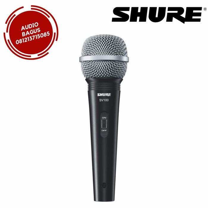 Microphone Shure Sv100 / Sv 100 / Mic Shure / Mik Vocal Kabel Original