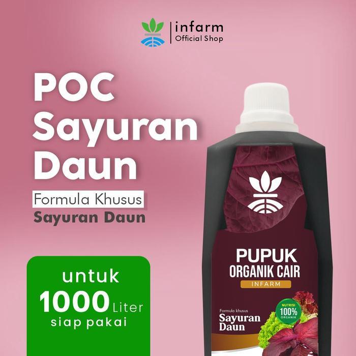 Infarm - Pupuk Organik Cair Tanaman Daun Sayur 2L Poc Kompos Nutrisi Sayur Daun Pupuk Kompos 500 Ml