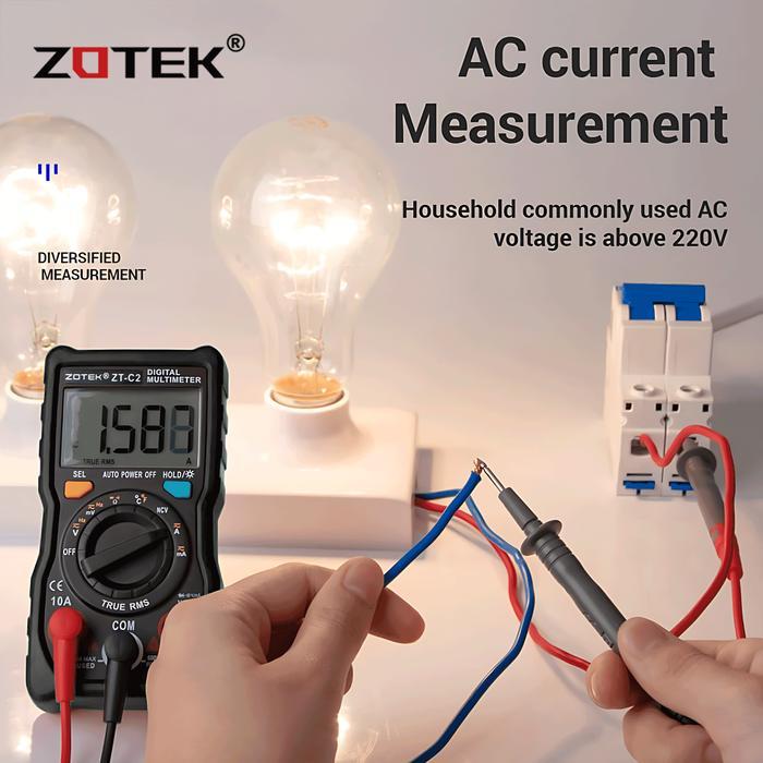 hha0ek- Zotek Zt-C2 Avometer Digital Multitester Digital Original Ac/Dc