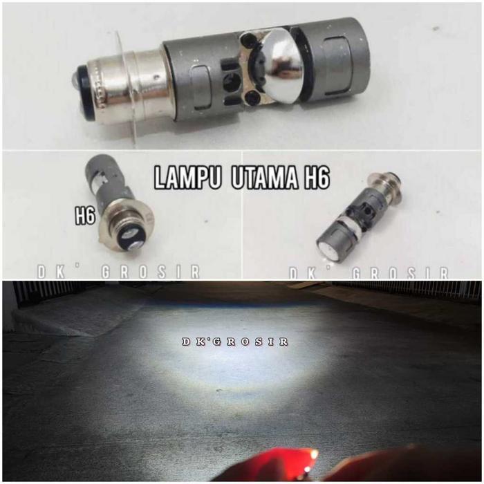 Terbaru Lampu Utama LED H6 CR7 Modelan Cahaya Biled RHD