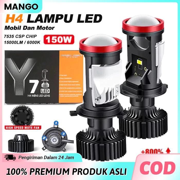 Mini Projie Y7D Lampu Led Mobil Dan Motor H4 /Biled/ Mini PJECTOR PROJIE Y7D SUPER BRIGHT 50 Watt