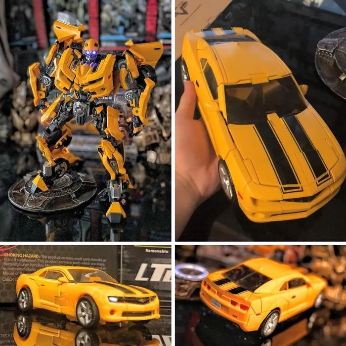 SALE MAINAN ACTION FIGURE TRANSFORMERS BUMBLEBEE BB-01 MODE MOBIL EYES LED READYY