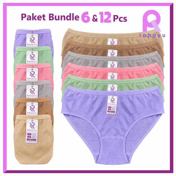 Celana Dalam Wanita isi 6 dan 12 pcs / CD Wanita / CD Katun Wanita / CD Bahan Katun / CD Rahayu