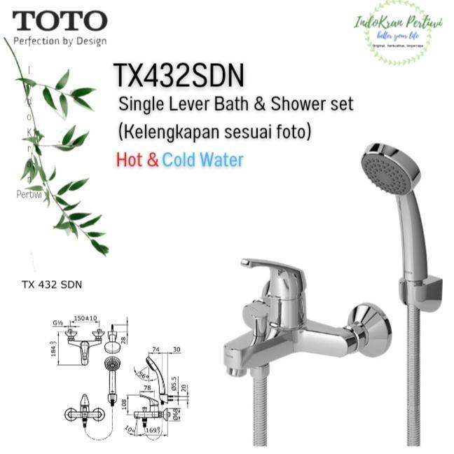 Shower Mandi Set Toto Tx432Sdn (Hot & Cold Water)/ Tx432Sd /Tx432Sdz