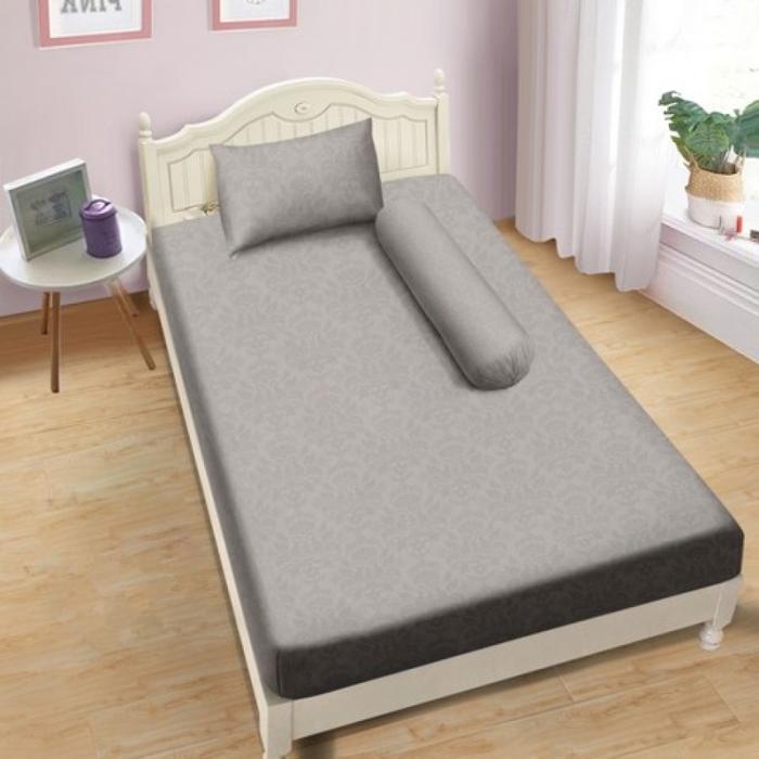 Sprei Aloha Polos Embos Silver 120x200 Single No 3