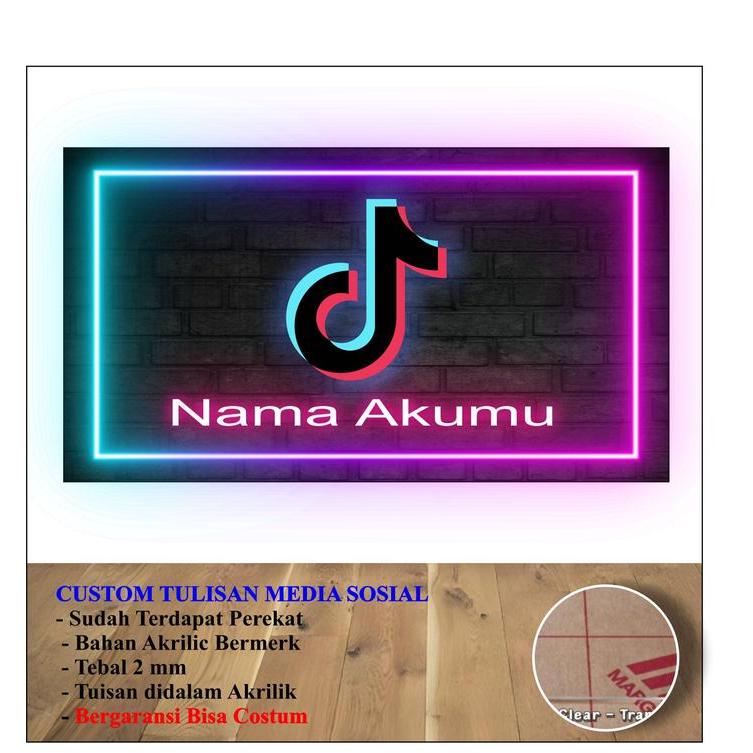 AKRILIK HIASAN DINDING SOSIAL MEDIAL PLAY BUTTON TIKTOK AWARDS INSTAGRAM BUTTON ACRYLIC