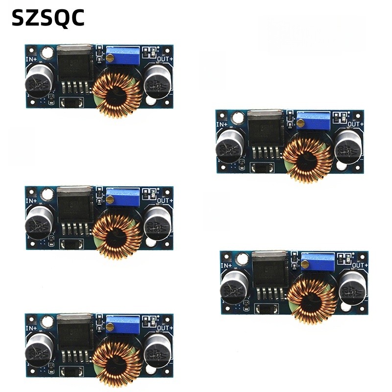 5Pcs Xl4015 5A Dc Dc Buck Power Converter Adjustable Step-Down Ule 4-38V High Power 96% High