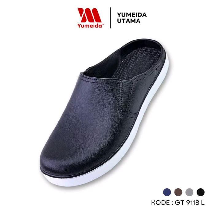 TERMURAH YUMEIDA 9118 sandal sepatu slop pria/laki-laki ukuran 39-43 Karet