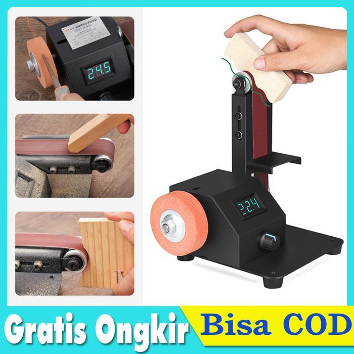 Mesin Amplas Duduk Belt Disc Sander Grinder Mini Electric