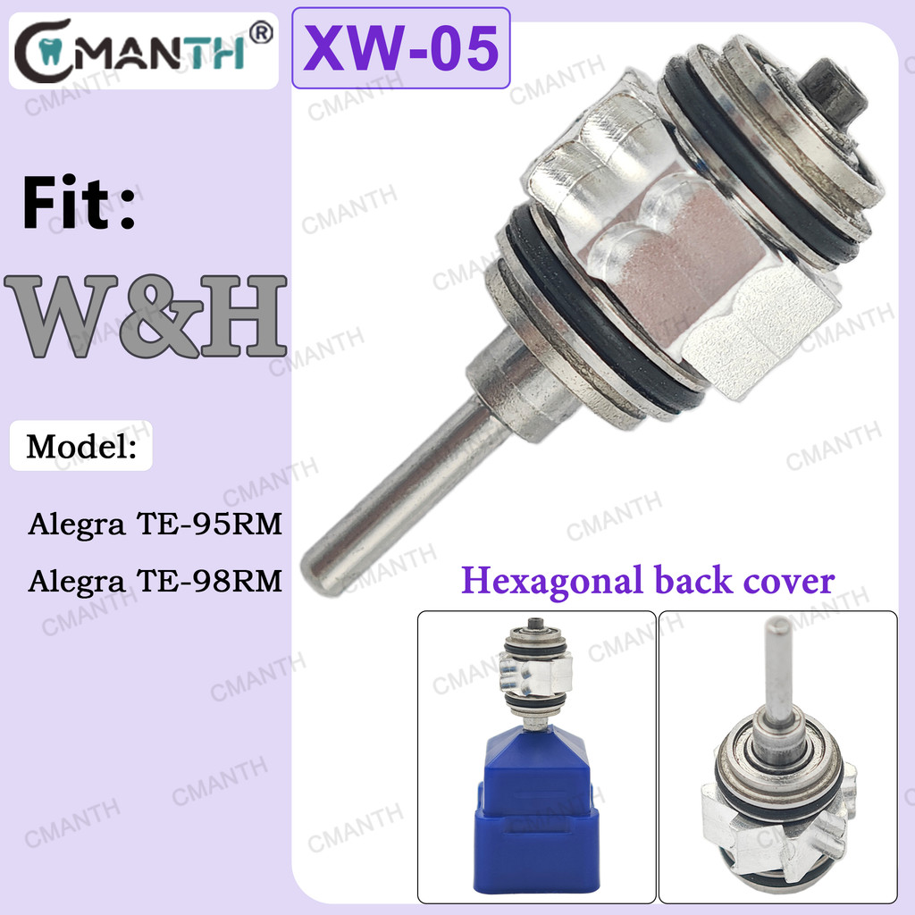 Fit W H Alegra TE-95RM / Alegra TE-98RM High Speed Handpiece Dental Turbine Cartridge Air Rotor