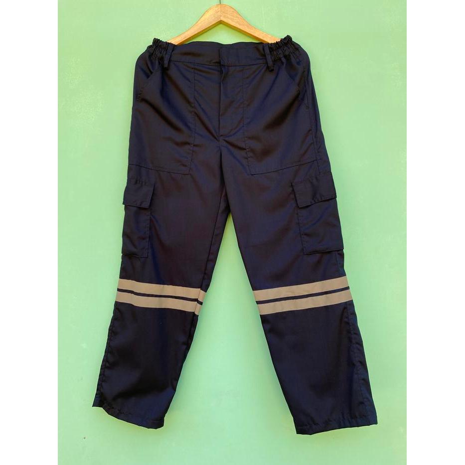 Celana Wearpack Safety Pria Kemeja Atasan Baju Kerja Mekanik Bordir Panjang