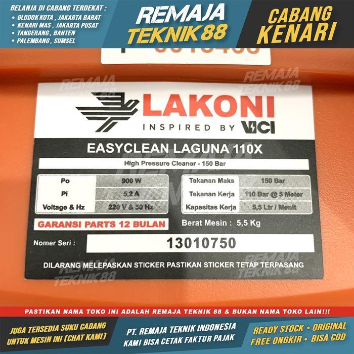 Paling Berkualitas Jet Cleaner Mesin Cuci Steam - Lakoni Laguna 110X 900 Watt - Lakoni 110 X Laguna