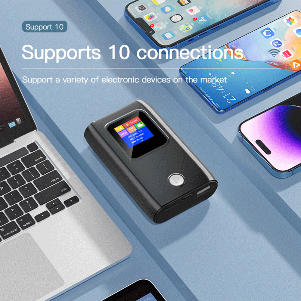 Kuwfi 4G Mobile Router 150Mbps Portable Lte Router Mini Modem 6000Mah